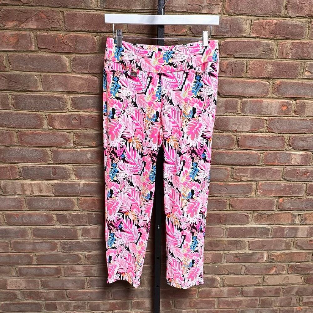 Lulu B Women’s Pink Floral Ankle Pant Sz 6